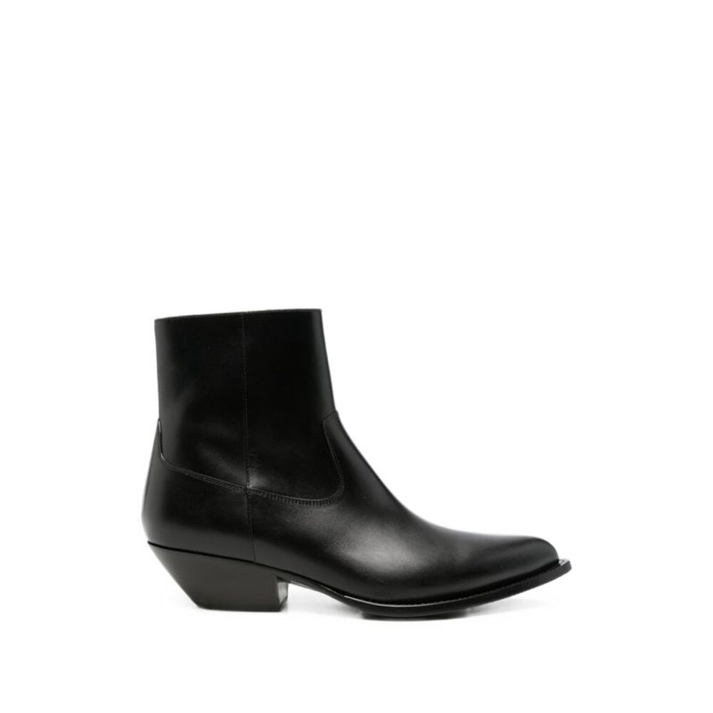 Celine Men Leon Leather Ankle Boots